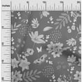 thumbnail image 2 of oneOone Velvet Gray Fabric Floral Craft Projects Decor Fabric Printed By The Yard 58 Inch Wide, 2 of 4