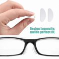 thumbnail image 2 of 20 Pairs D-Shaped Silicone Cushions for Glasses, Adhesive Nose Pads for Eyewear Comfort, 2 of 4
