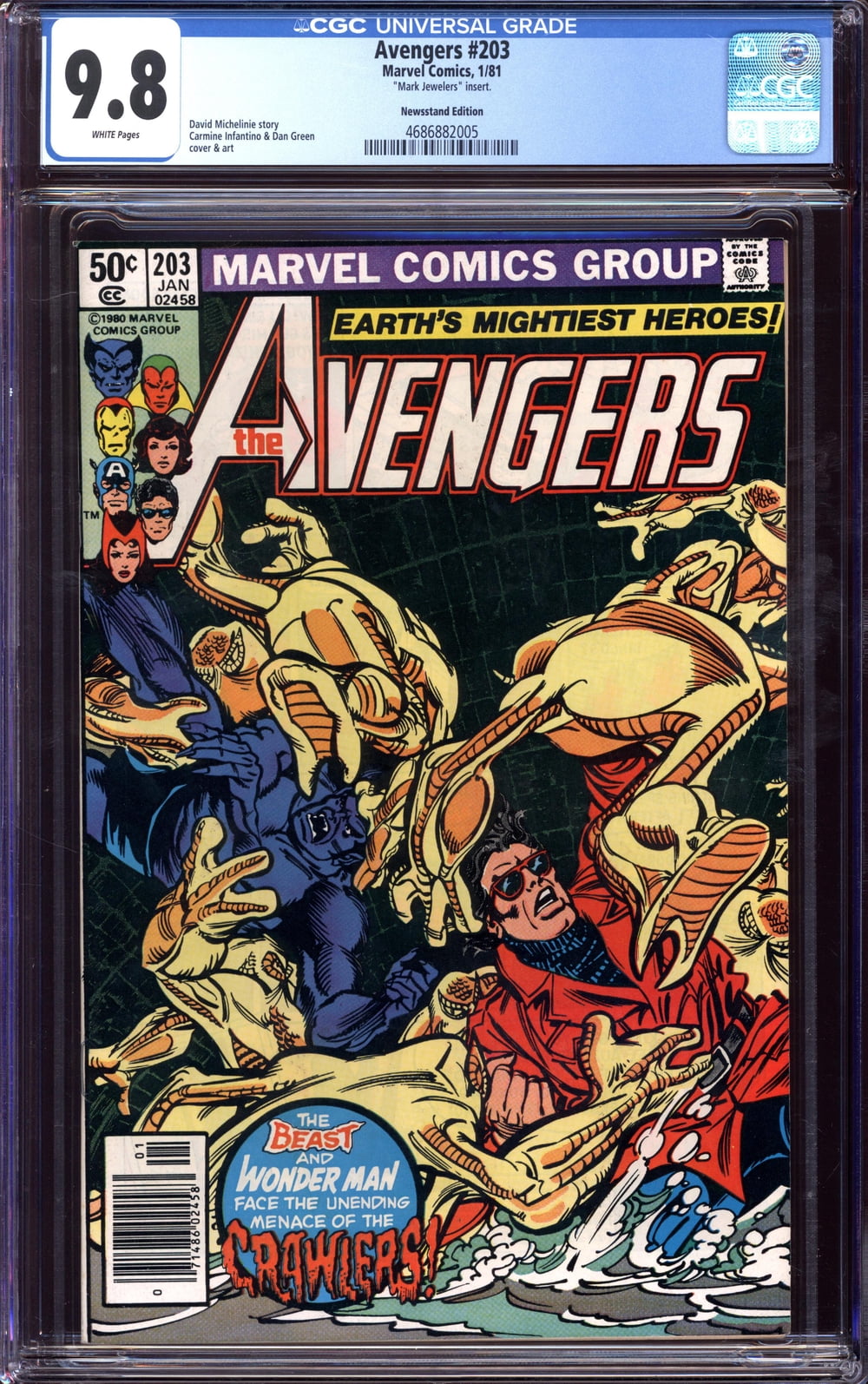 Cover of The Avengers #203