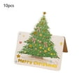 thumbnail image 2 of BingTong 10PC Colorful Christmas Tree Cards Set - With Various Xmas Tree Patterns | Perfect for Christmas Greetings & Handwritten Notes B, 2 of 6