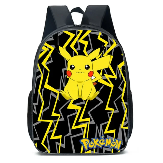 Mochila de Pokémon Pikachu para estudiantes de primaria y secundaria, mochila escolar para niños y niñas, mochila escolar con dibujos animados de anime