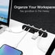 thumbnail image 3 of 2pcs Cable Clips Organizer Cable Management Holder Black Silicone Cable Holder, 3 of 5