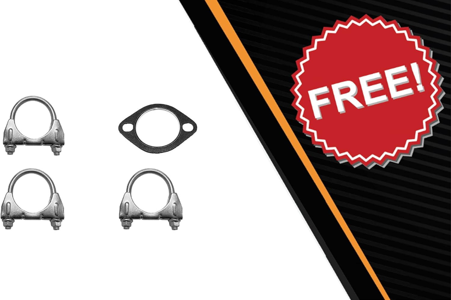 Northeastern Exhaust Stainless Steel Resonator, Intermediate Pipe & Muffler Exhaust System Kit Fits 2000–2002 Chevrolet Impala 3.4L – Direct Fit