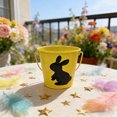 thumbnail image 2 of Easter Mini Buckets,Small Metal Rabbit Buckets with Handle – 4.1" Galvanized Bucket Leak Proof & Rust Resistant,Best for Easter Party Décor,Candy Craft,Pencill Holder Classrooms(Yellow), 2 of 9