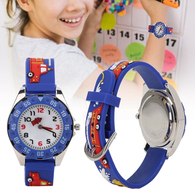 Reloj de pulsera, reloj de pulsera de dibujos animados para niños, reloj impermeable, reloj con correa de PVC, integración perfecta