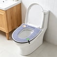 thumbnail image 6 of Toilet Seat Cushion with Handle Fully Covered 18.5x15.75 Inches, Detachable Washable Toilet Cover for All Seasons, Zippered Design, 6 of 6