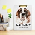 thumbnail image 6 of FMSHPON Saint Bernard Dog Watercolor Clipboard Hardboard Wood Nursing Clip Board and Pull for Standard A4 Letter 13x9 inches, 6 of 7