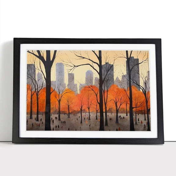 Kna Prints - 1 Pc Poster Central Park Minimalism No.3 Wall Art Poster Picture, UNFRAMED-8x12