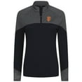 thumbnail image 2 of Women's Levelwear Black San Francisco Giants Classic Stripes Insignia 2.0 Raglan Quarter-Zip Top, 2 of 3
