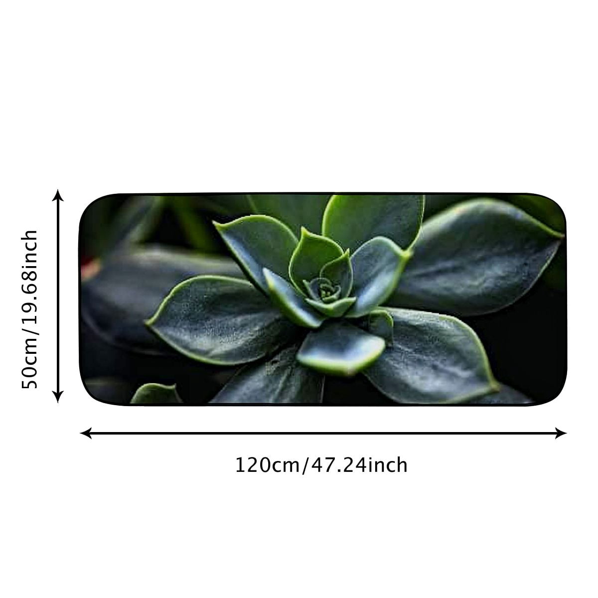 Heduofu Decorative Door Mat, Door Mat with Non-Slip Rubber Backing, Easy Cleaning, Traps Dirt, for Entry, Patio, Garage - Plant Sacred Geometry Symmetry Garden Blossom 19.68*47.24 in