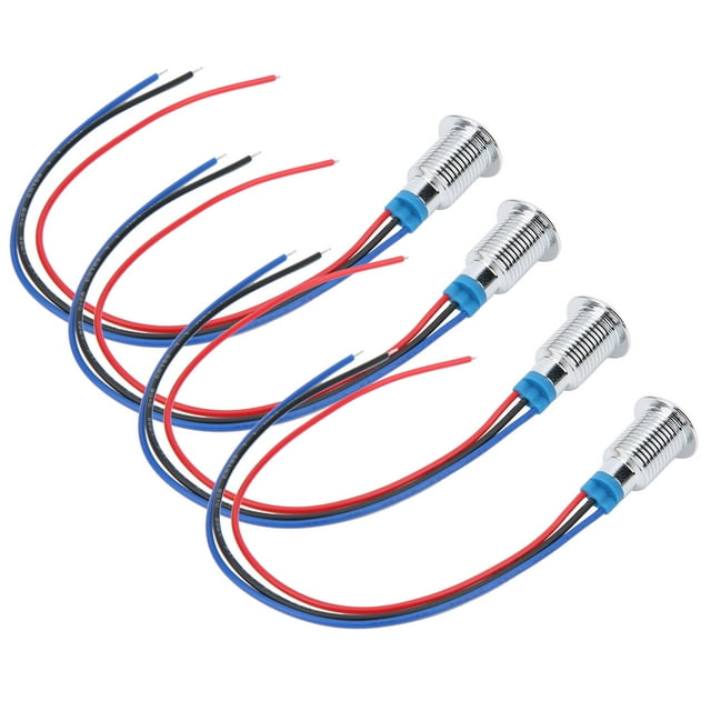 LHCER Imperméable à l'Eau Rond LEDs, Stable Mini Rond LED pour les Commutateurs de Contrôle d'Accès pour la Modification de Voiture pour la Modification Informatique pour les Machines-Outils Cnc
