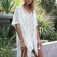 thumbnail image 4 of Womens Crochet Lace Knit Swimwear Cover Up Dress Summer Beach Bikini Cover Up 2023, 4 of 6