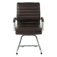 thumbnail image 3 of Office Star Guest Faux Leather Chair in Espresso with Chrome Base, 3 of 6
