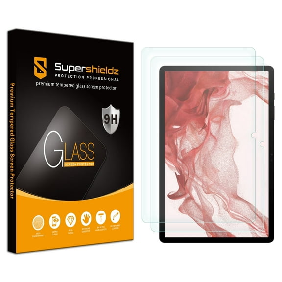 (2 Pack) Supershieldz Designed for Samsung Galaxy Tab S10 FE/ Tab S9 FE (10.9 inch) / Tab S9 (11 inch) Screen Protector, (Tempered Glass) Anti Scratch, Bubble Free