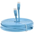 thumbnail image 3 of 10ft (3M) Cat6 Flat Ethernet Cable 10 Feet (3 Meters) Gigabit Lan Network Cable RJ45 High Speed Patch Cord for Xbox, PS4, PS3, Modem, Router, LAN, Switch Compatible Cat5e/Cat6 Network, Blue (5 Pack), 3 of 4