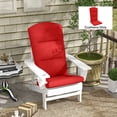 thumbnail image 2 of Outsunny Outdoor Adirondack Chair Cushion with Back Ties, Wine Red, 2 of 10