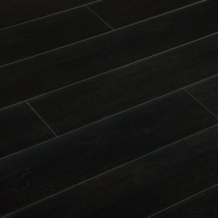 Lamton Laminate Flooring | 12mm | AC3 | Black | 6.5in. x 48in. | 15.1 SqFt/Box