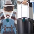 thumbnail image 5 of Square 2Pack PU Leather Tropical Leaves Cruise Luggage Tag with Privacy Cover and Name ID Tag for Travel Handbags Backpacks Luggage Tags, 5 of 6