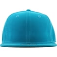 thumbnail image 2 of Solid Flat Brim Bill Fitted Baseball Cap, 2 of 6