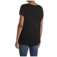 thumbnail image 2 of Tommy Bahama Alana Linen Side Tie V-Neck Shirt, Black, Small, 2 of 2