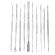thumbnail image 1 of Herramientas de escultura de arcilla de acero inoxidable, cuchillo para tallar, modelos de dientes, artesanías de cerámica (10 unidades), 1 of 8