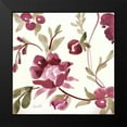 thumbnail image 2 of Loreth, Lanie 12x12 Black Modern Framed Museum Art Print Titled - French Floral in Marsala, 2 of 5