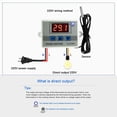thumbnail image 5 of 3X Termostato Digital de Microordenador XH-W3002 12V 120W con Sonda Interruptor de Control de Temperatura FríA de, 5 of 5