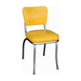 thumbnail image 2 of Diner Chair - Vinyl Seat, Chrome Frame - Fully Assembled Bistro Kitchen Chair, 2 of 2