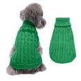 thumbnail image 2 of NovaStitch Pet Dog Sweaters Knitted Pet Dog Winter Warm Dog Sweatshirt Clothes Kitten Puppy Sweater for Small and Medium Dogs Green S, 2 of 7