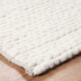 thumbnail image 5 of Rustic Handmade Braided Wool Indoor Rug, 4' x 6', Off White, 5 of 9
