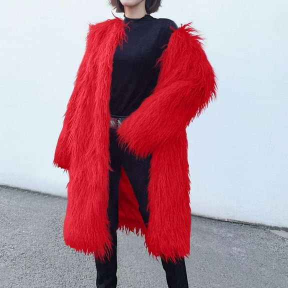 Black*Friday ChaoHeng Winter Jackets for Women Women's Solid Color Longline Winter Coat,Heavy Duty Warm Outerwear