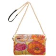 thumbnail image 2 of FORMRS Women Crossbody Purse with Chain Strap Vegan Leather Shoulder Handbag, Orange Abstract Floral, 2 of 7
