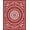 Red, Pattern 4, variant on ODIKA 2x3 Machine Washable Non-Slip Area Rug, Hippie Medallion with Mehendi Floral Swirls and Accents High Traffic Rug, Red, 709675