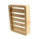 thumbnail image 4 of 2pcs Wooden Natural Bamboo Soap Dishes Tray Holder Storage Soap Rack Plate Box Container Portable Bathroom Soap Dish Storage Box, 4 of 10