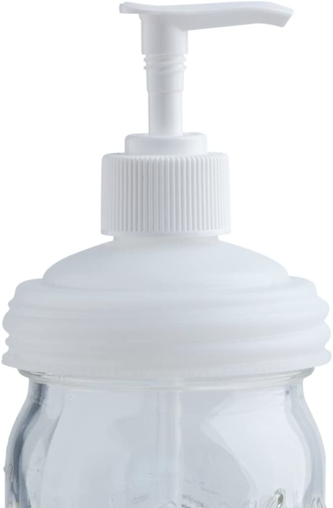 Mason Jar Pump Lid Soap and Condiment Dispenser, Natural