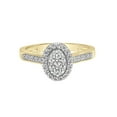thumbnail image 2 of Keepsake 1/5ctw Diamond 10kt Yellow Gold Oval Halo Engagement Ring (H-I, I2), 2 of 2