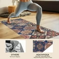 thumbnail image 4 of Multicolor Ethnic Geometric Pattern Hot Yoga Mat Towel Non Slip for Hot Yoga - Quick-Drying Yoga Mat Cover with 4 Corner Pockets with Travel Bag - Hot Yoga Towel Non Slip 70"x26", 4 of 6
