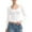 White, variant on GJSYRH Women's Long Sleeve T Shirts Scoop Neck Slim Fit Going Out Tops Double Lined Basic Tee Smoke Cloud Collection
