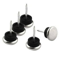 Furniture Chair Metal Glide Feet Leg Floor Protector Nails 2.3cm Dia 5pcs