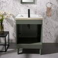 thumbnail image 3 of Furniture Indoor Home Decorative Bathroom, Washroom, Kitchen 24" Pewter Green Sink Vanity, 3 of 7