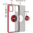 thumbnail image 5 of Xpression Case for Samsung Galaxy A33 5G Finger Ring Stand Holder Kickstand Hybrid Frosted Matte Soft TPU Hard PC Frame Shock-Absorption Phone Cover [Red], 5 of 8