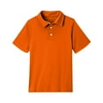 thumbnail image 5 of HAJWOH Girls Polo Uniform Shirts Size 12-13 Short Sleeve Tops Casual Button Down Uniform Shirts 2025 Spring New Collared Golf Polo Shirt Workout Clothing Orange 12-13 Years, 5 of 5