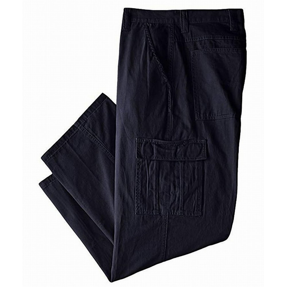 Wrangler - Wrangler Navy Mens 46X30 Cargo Twill Relaxed Fit Solid Pants - Walmart.com - Walmart.com