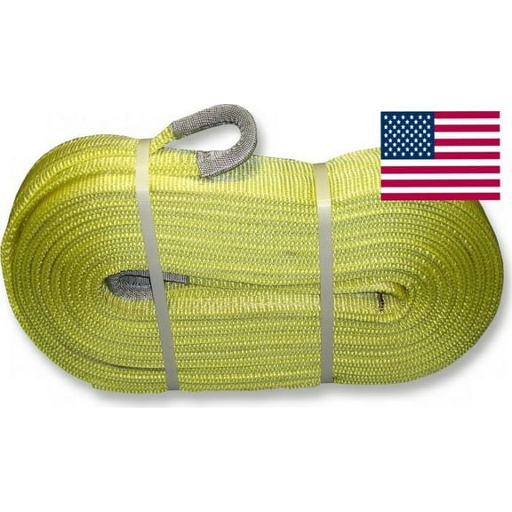 U.S. made XD RECOVERY STRAP - TWO-PLY (2 inch X 25 ft) (OFF-ROAD RECOVERY)