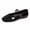 Black, variant on Womens Dress Shoes-Mary Jane Shoes Low Heel Square Toe Hook and Loop Party Wedding Flats