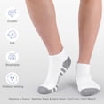 thumbnail image 2 of CAILDANL Felicigeely Ankle Athletic Running Socks Low Cut Sports Socks Breathable Cushioned Tab Socks for Men Women 6 Pairs, 2 of 6