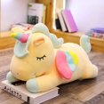 thumbnail image 2 of Lindo Unicornio de Peluche Suave con Alas de Arco Iris - Juguete Kawaii para Niños (30 CM/11,8 Pulgadas, Amarillo), 2 of 4