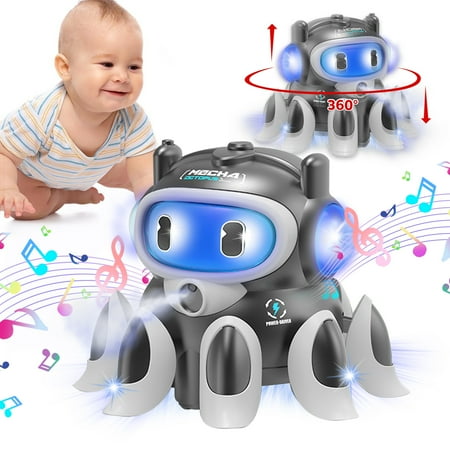 Crawling Toys for 2 3 4 Years Old Toddlers Toys with Light & Sound Spray Boys Girls Christmas Birthday Gift