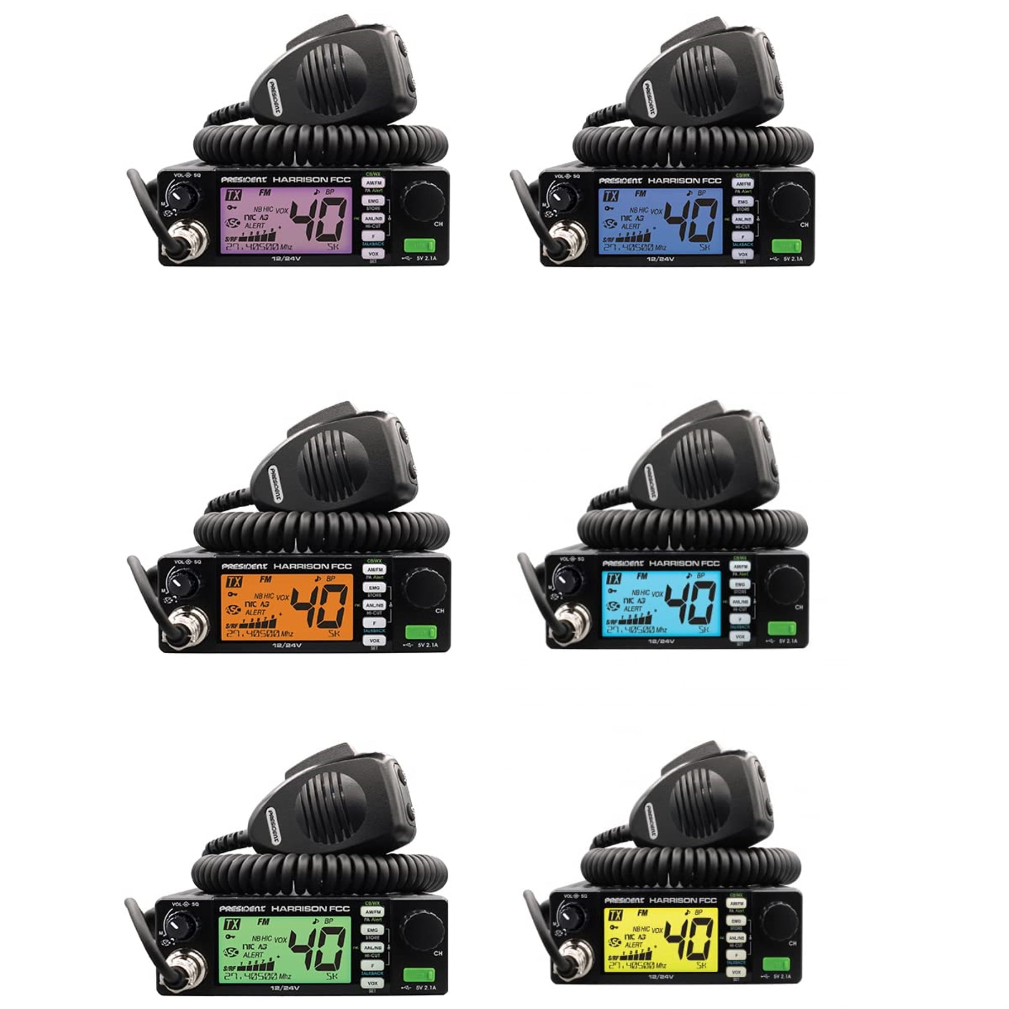RoadKing 40-Channel Noise Cancelling Mic CB Radio, Black