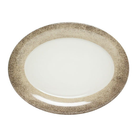 Excellante Jazz Melamine Dinnerware Collection 9 1/2" x 7 1/4" Platter, Comes in Dozen